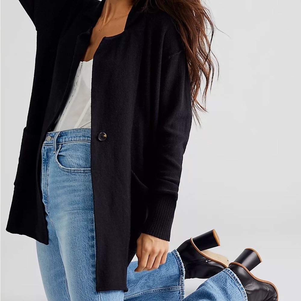Free People Black Women's Cardigan